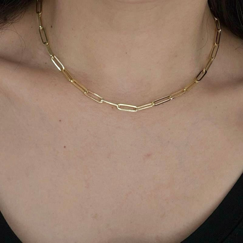 14K Gold Paperclip (semisolid)