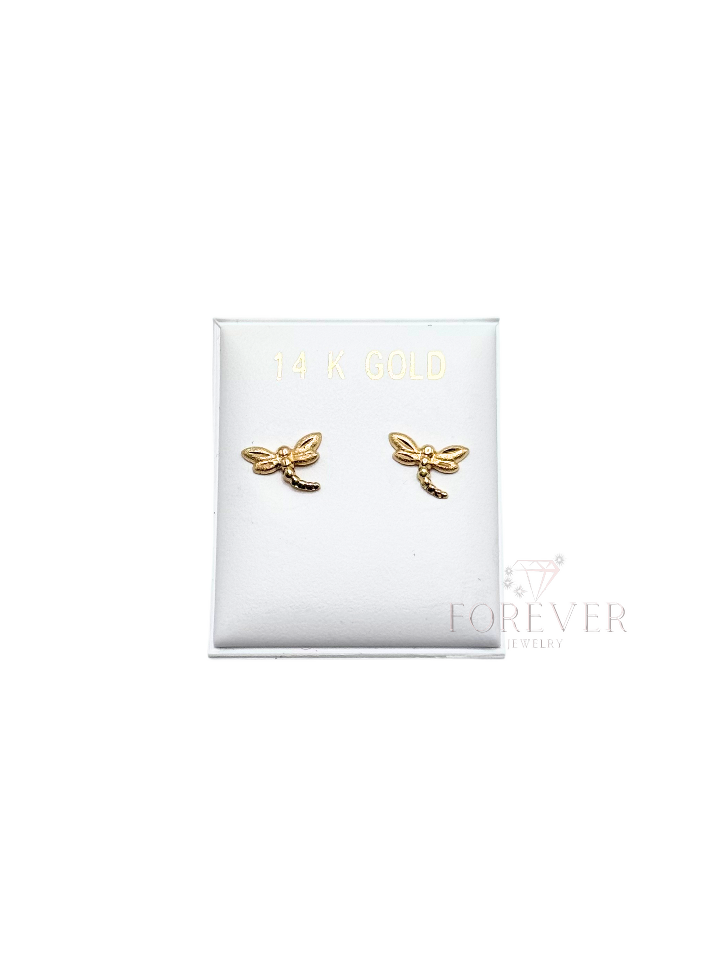 14KT GOLD DRAGONFLY EARRINGS