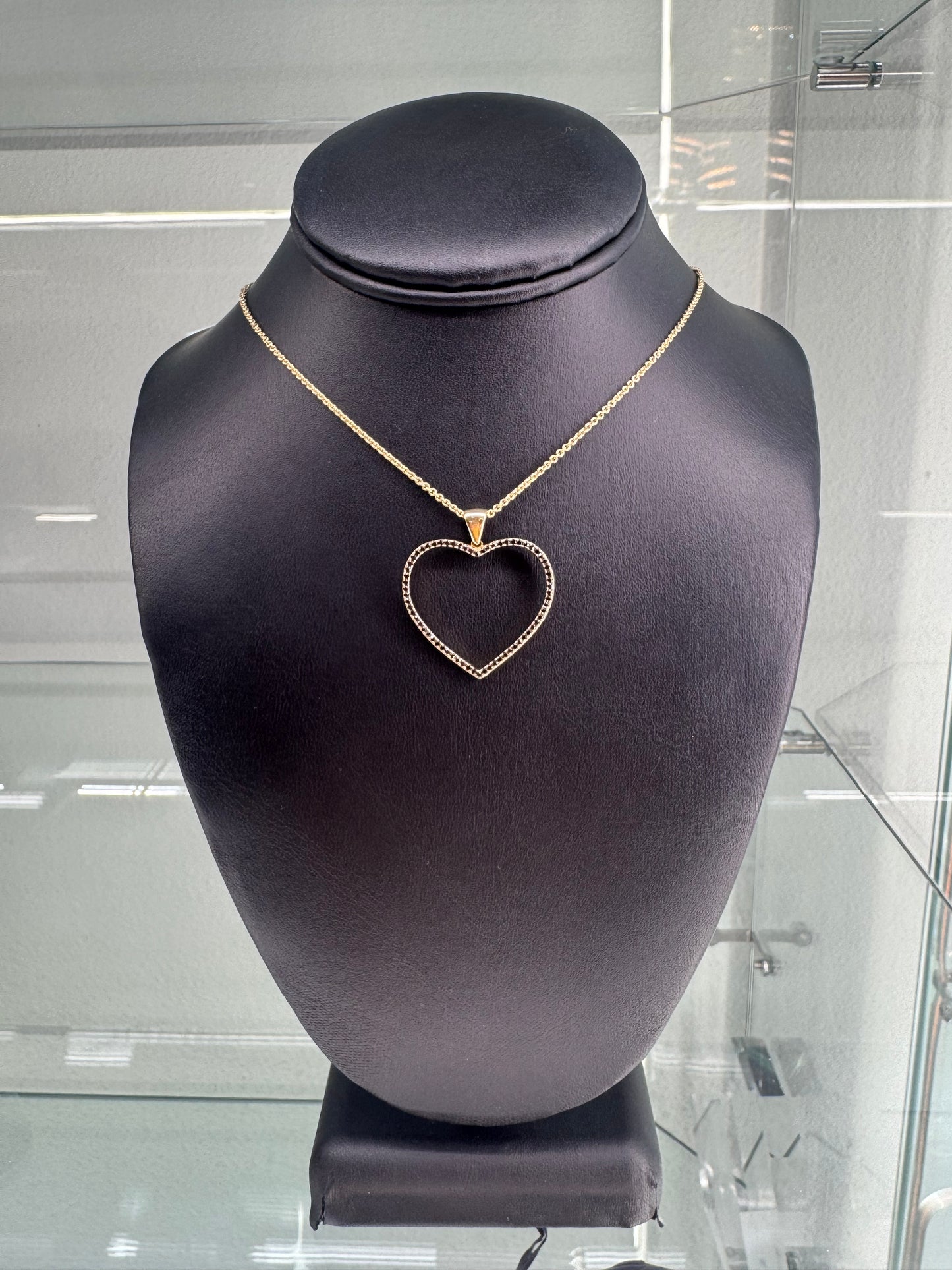 14K Gold Heart with Chain