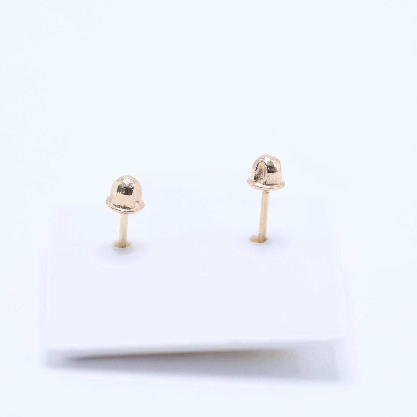 14KT GOLD SINGLE STAR CHAIN EARRING - FOR DOUBLE EAR PIERCING