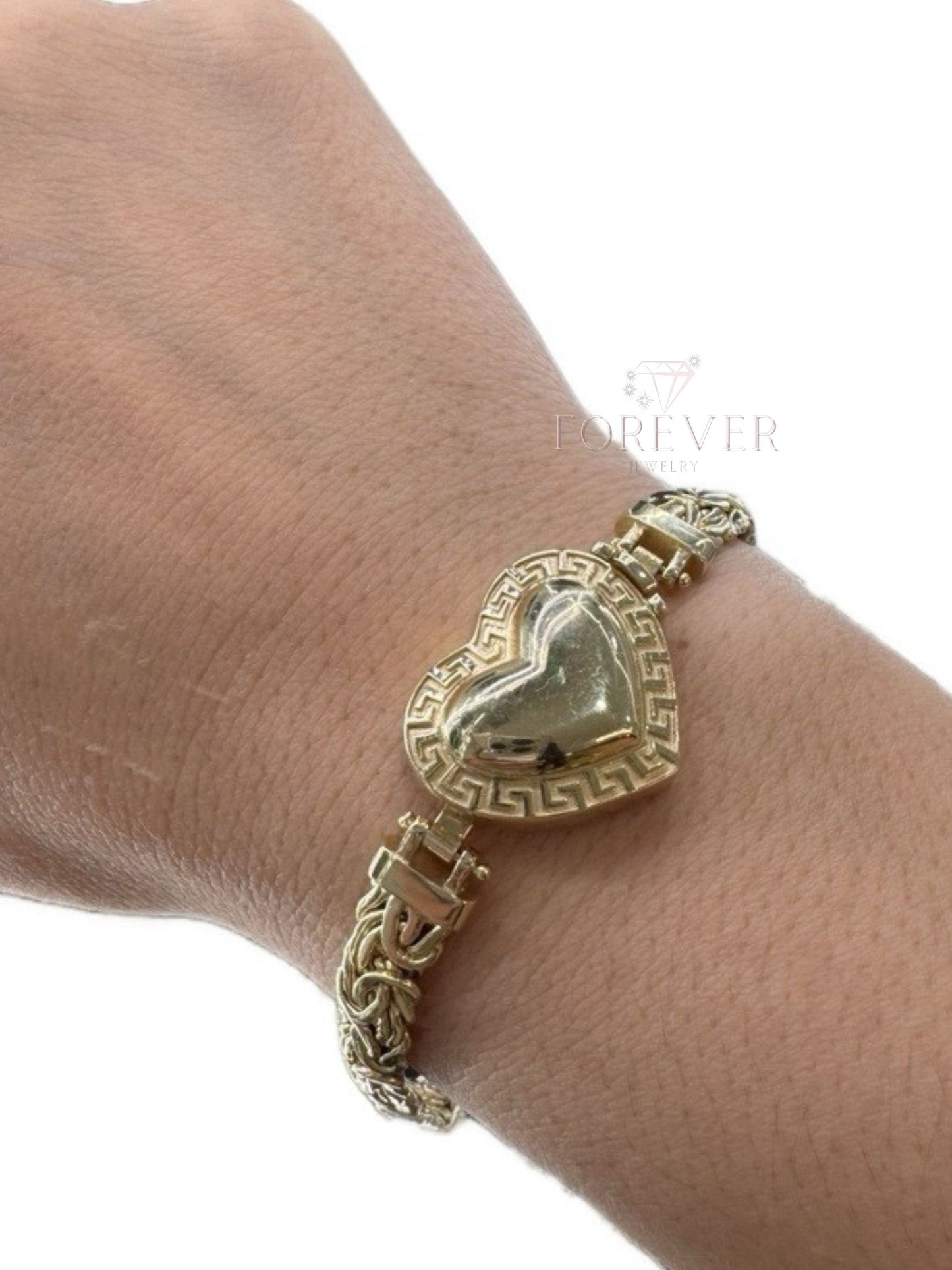 14K Gold Byzantine Women Bracelet