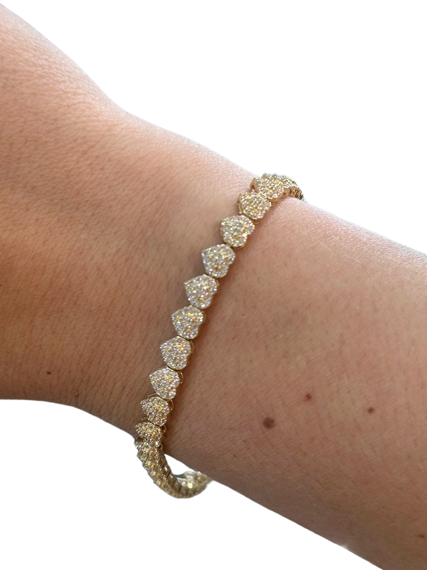 14K GOLD SMALL HEART BRACELET