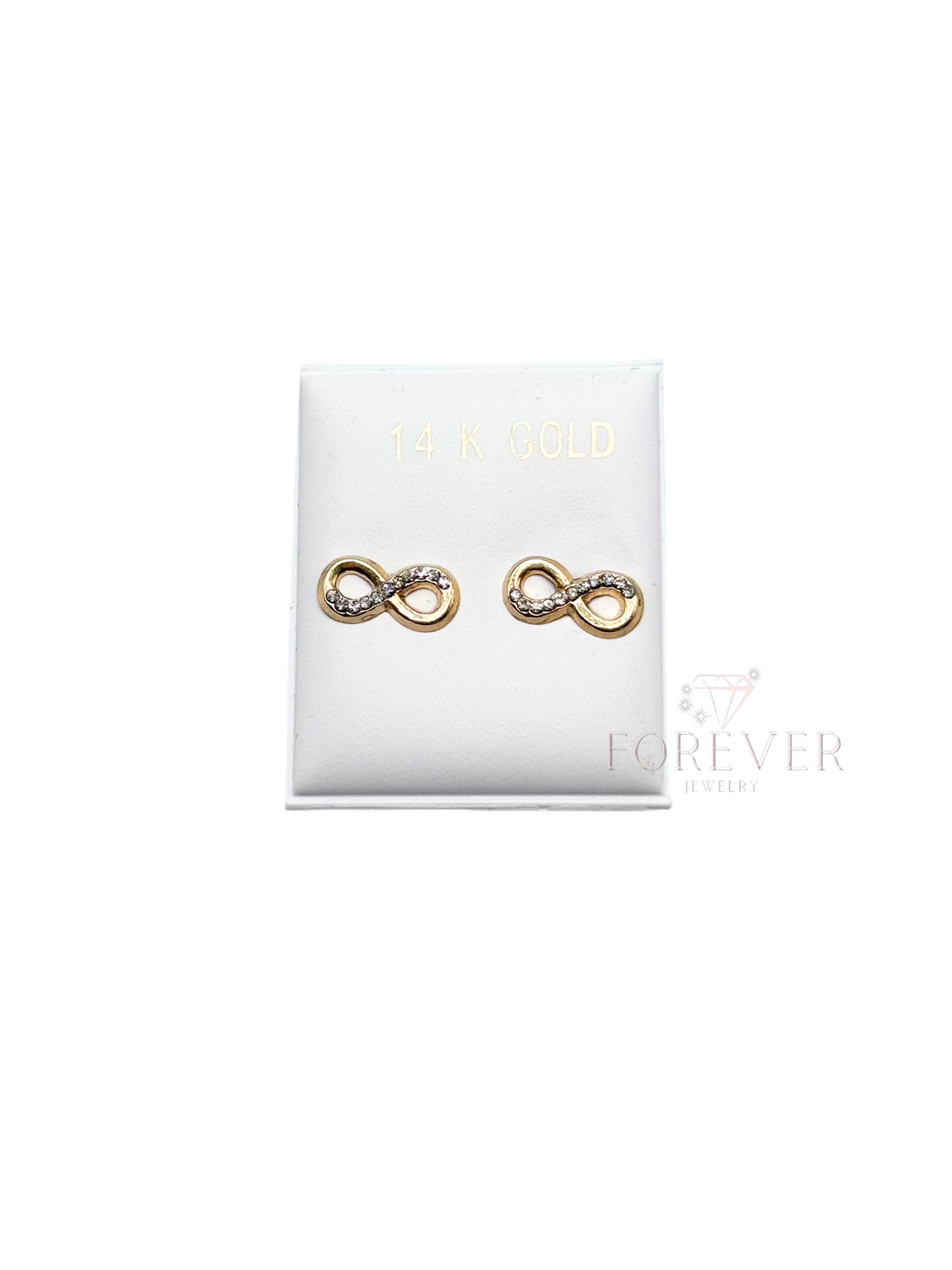 14KT INFINITY EARRINGS