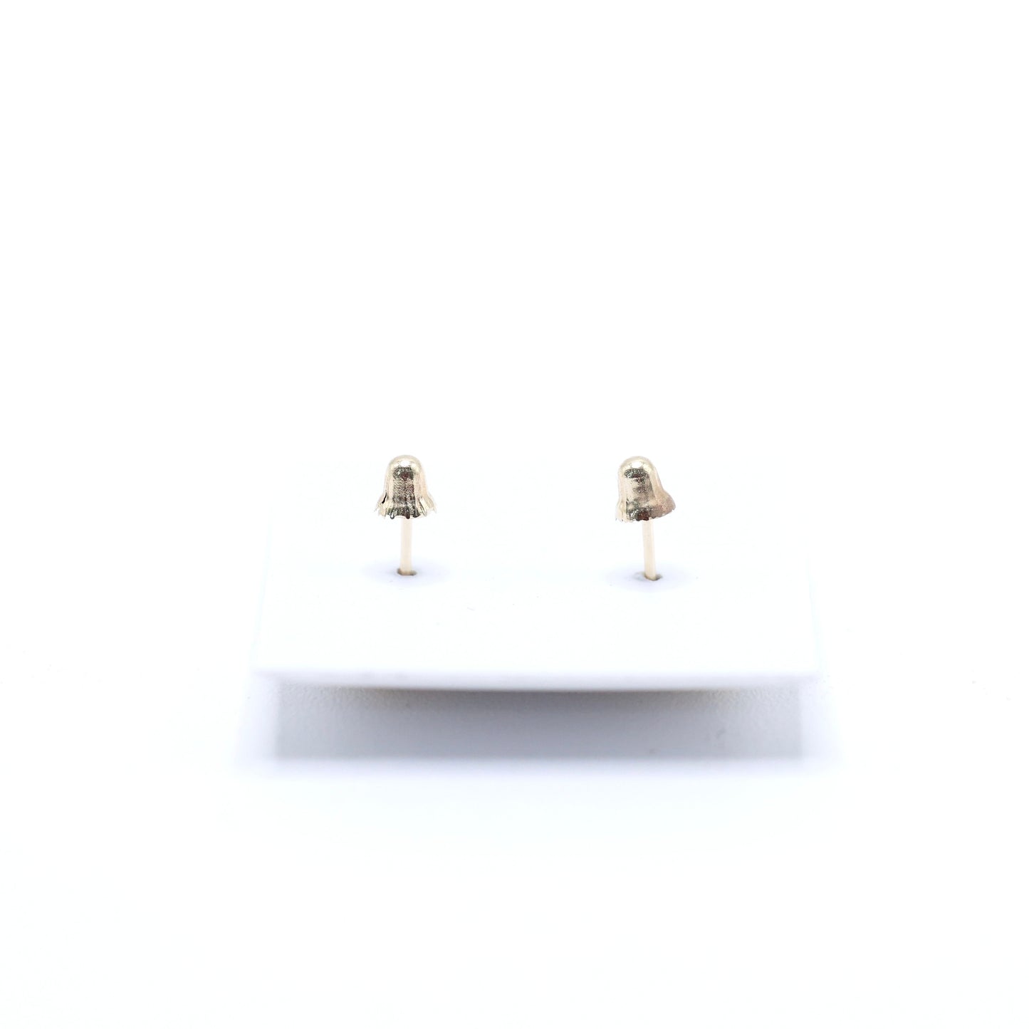 14KT GOLD BICHOTA HEART KG STUD EARRINGS