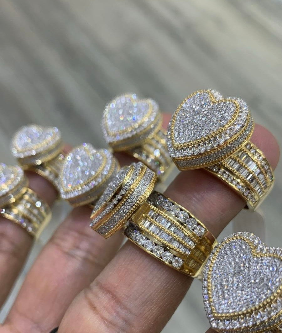 14K Gold Heart Natural Diamond