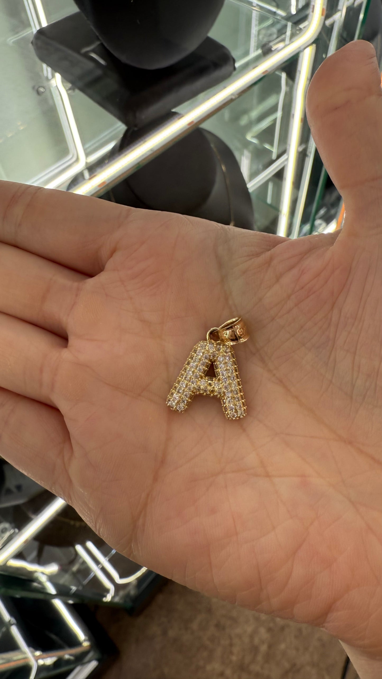 14KT GOLD LETTER “A”