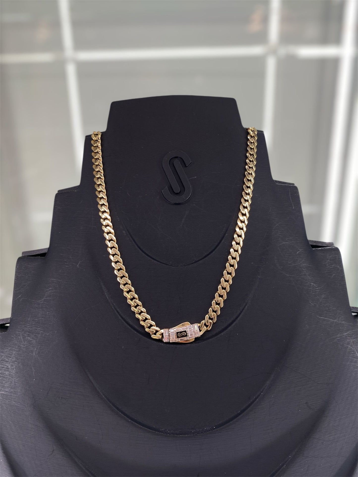 14K Gold Monaco Chain 5mm Size 18”