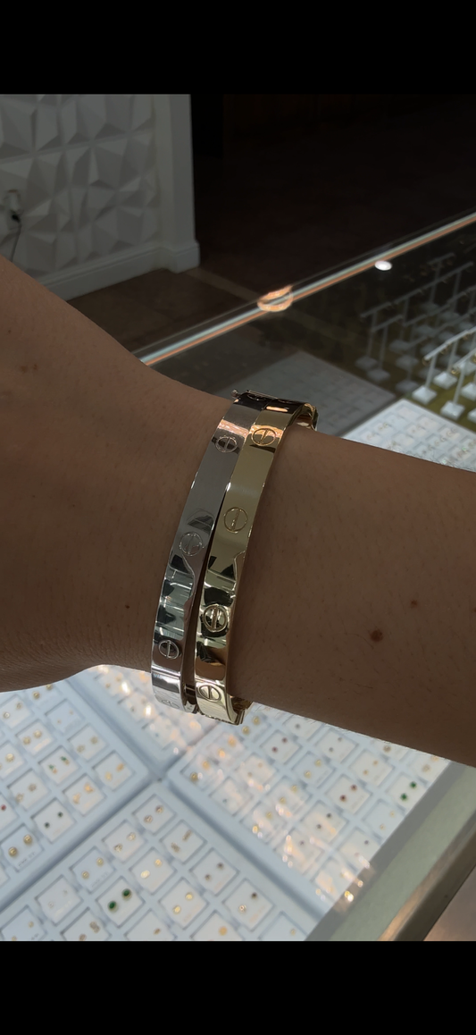 14K GOLD LOVE BRACELET (SEMISOLID)