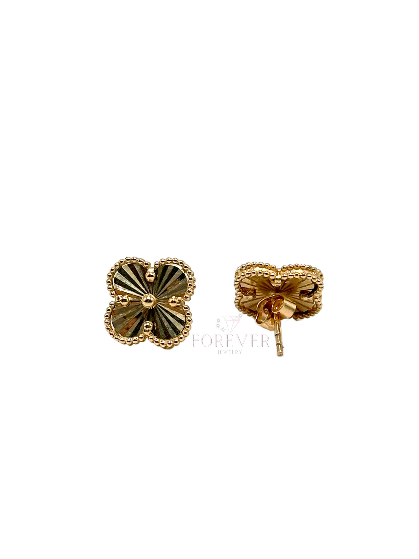14K GOLD FLOWER EARRINGS