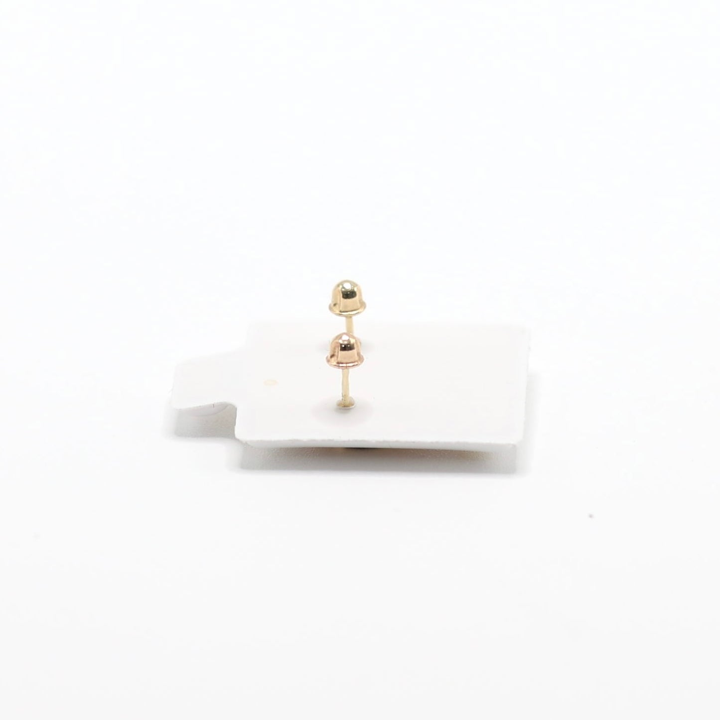 14KT GOLD CHERRY DUO STUD EARRINGS - BALL BACK