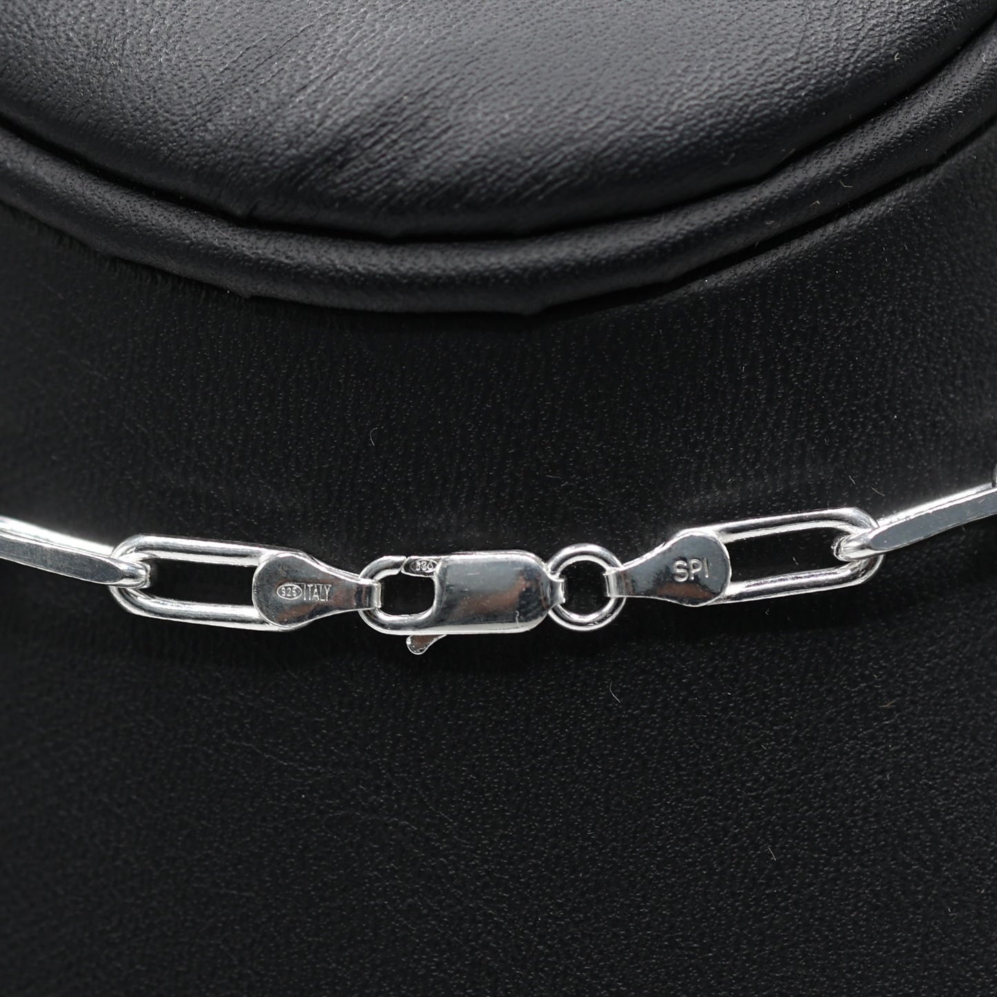 925 SILVER PAPERCLIP 4.6MM SOLID NECKLACE CHAINS - 4 SIZES