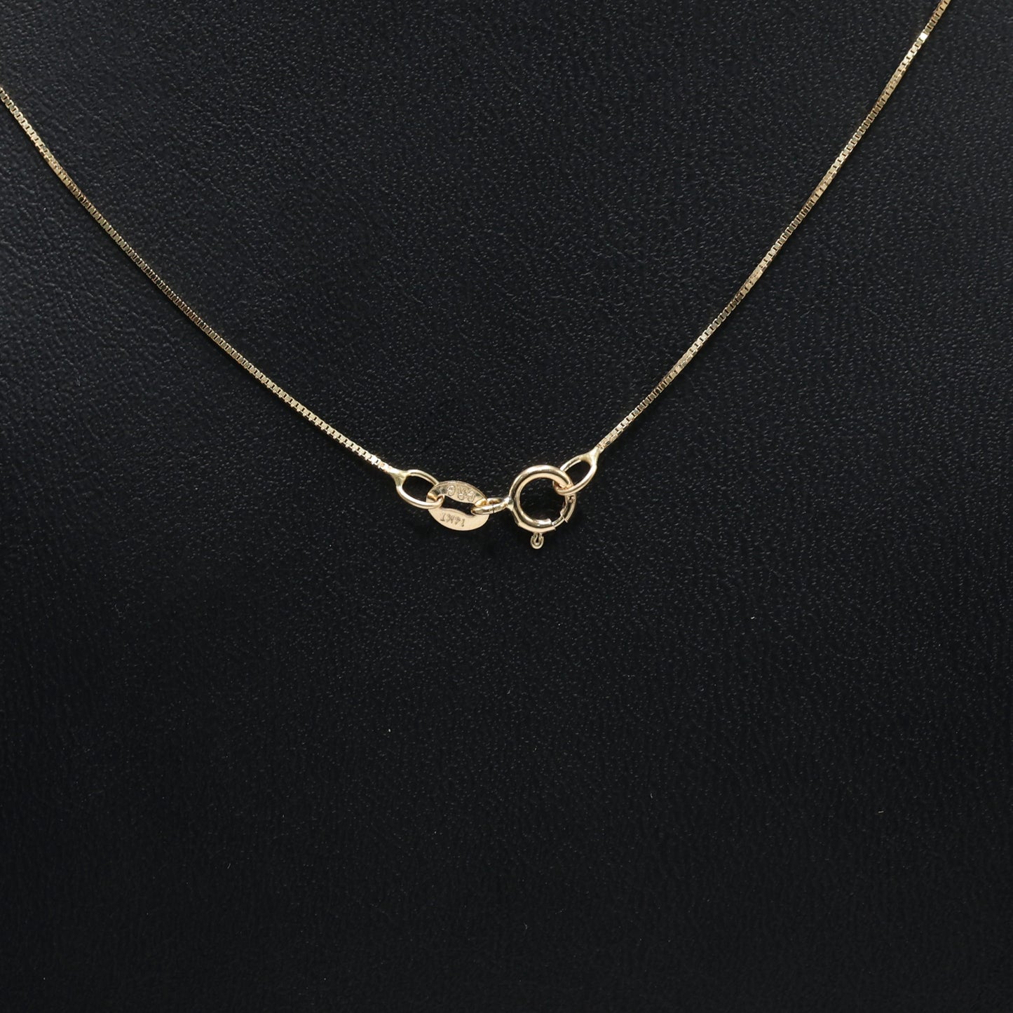 14KT GOLD SMALL HEART PENDANT WITH BOX CHAIN - 5 CHAIN SIZES