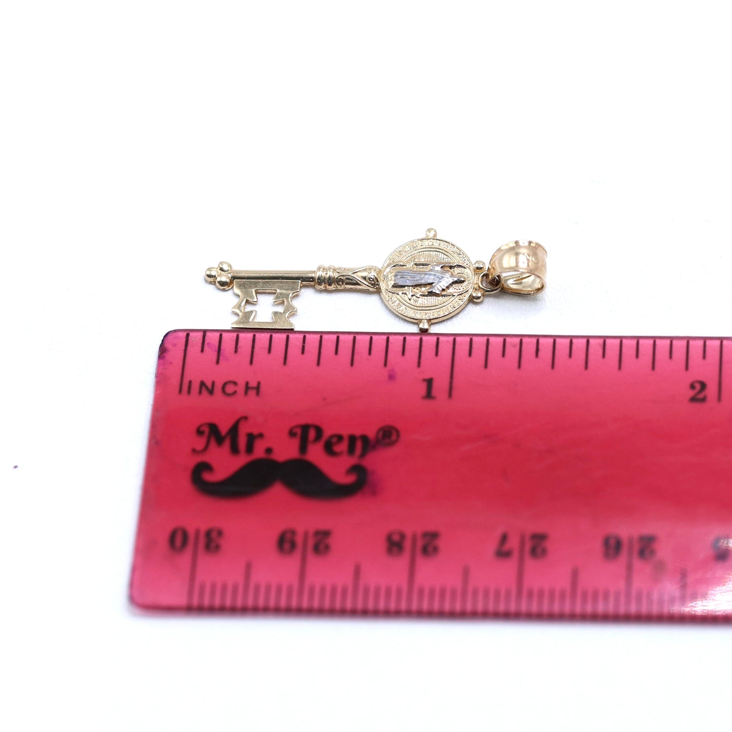 14KT GOLD SAN BENITO KEY MEDIUM