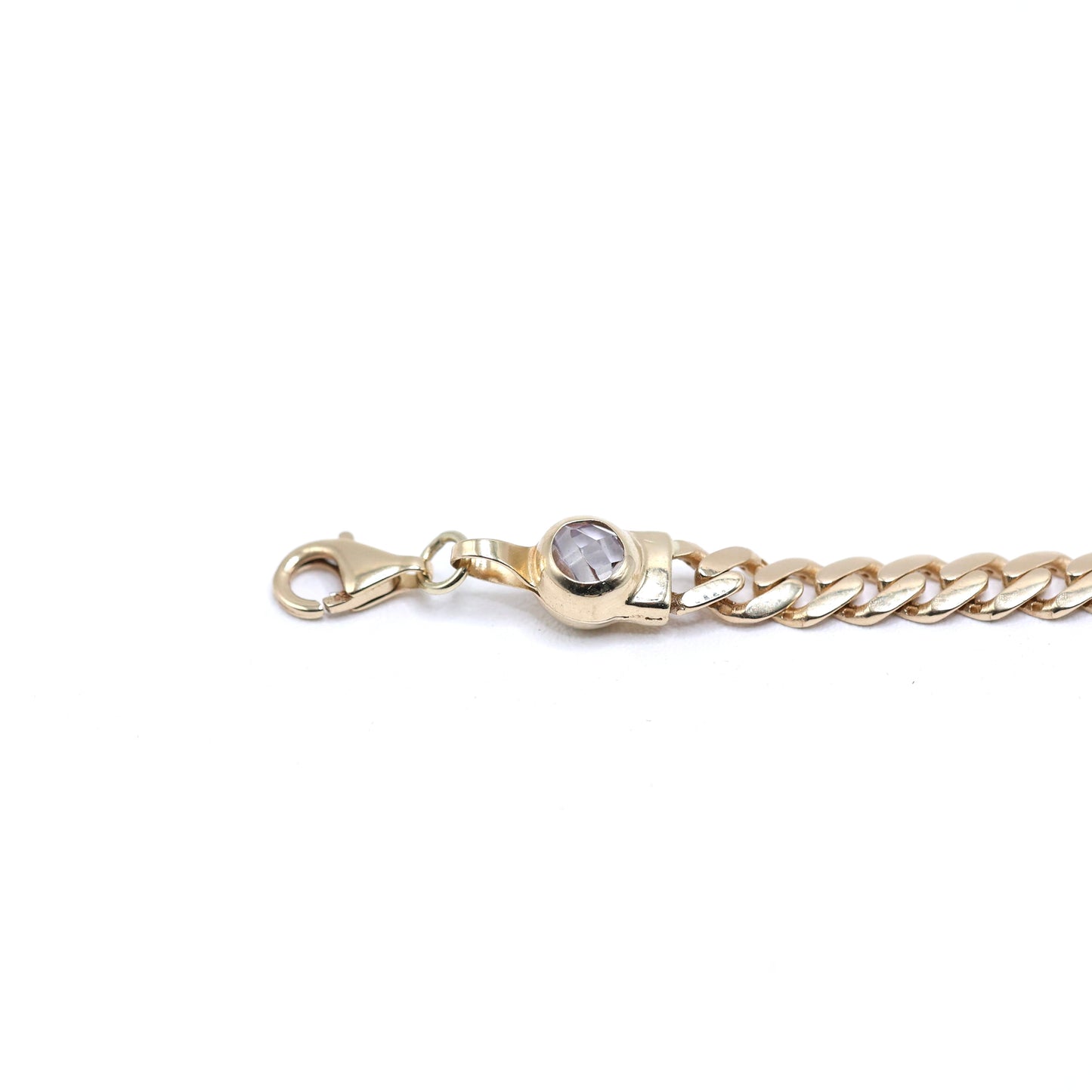 14KT GOLD HEART PLAQUE BRACELET 4.5MM GREEK OUTLINE CUBAN LINK - FREE CUSTOM LASER ENGRAVING