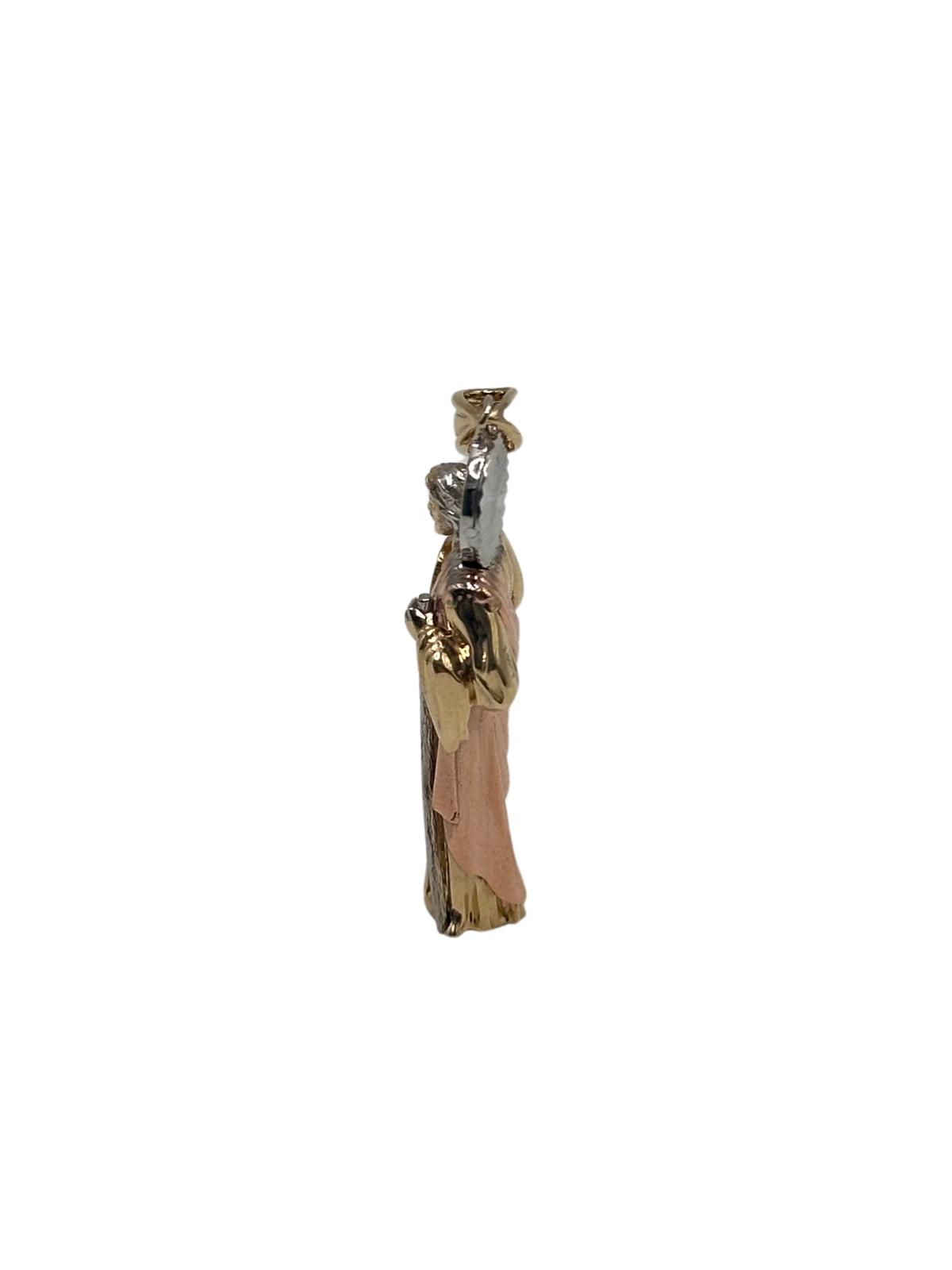 14KT SAN JUDAS PENDANT 31.3MM (3D)