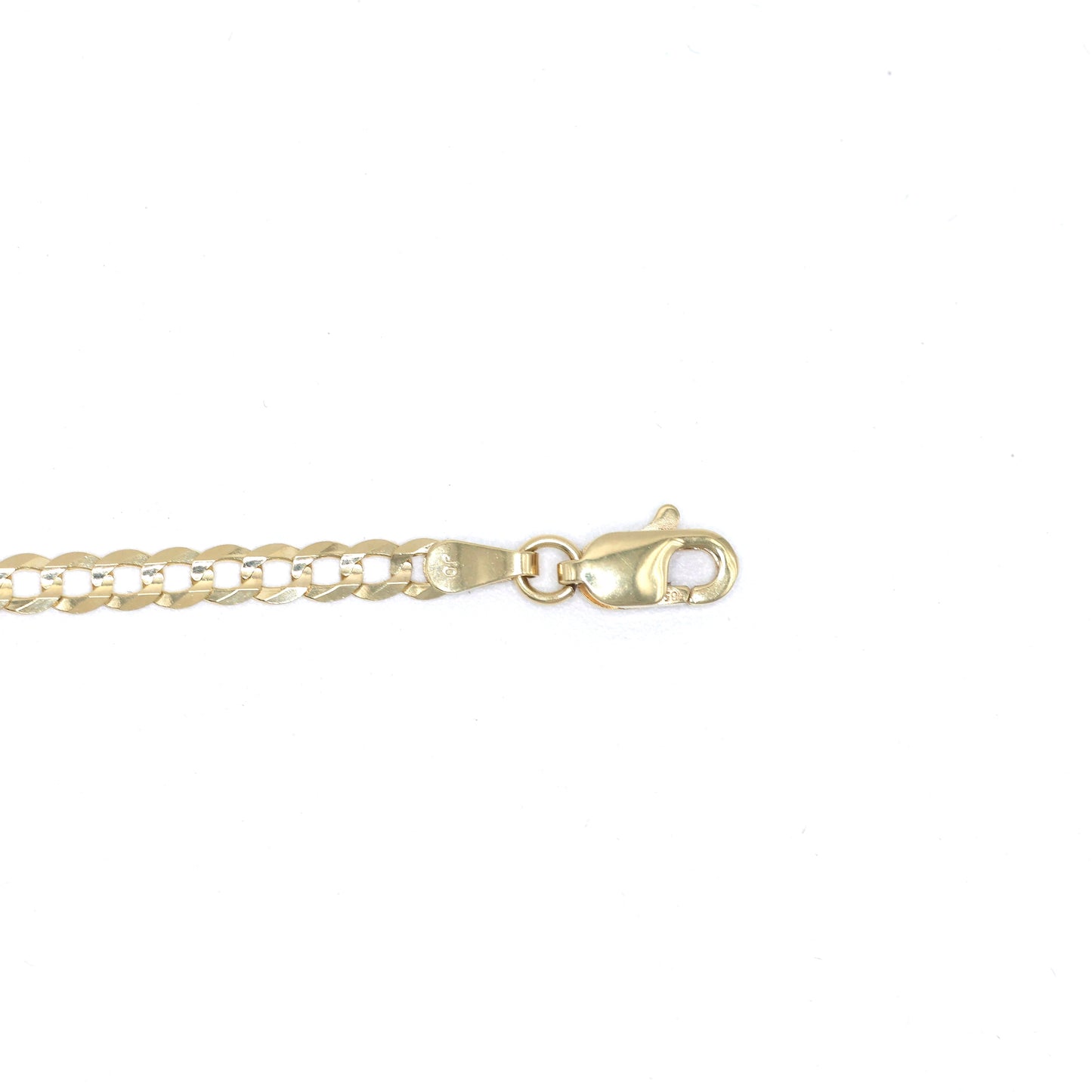 14KT GOLD CUBAN BRACELET 3.5MM - SOLID