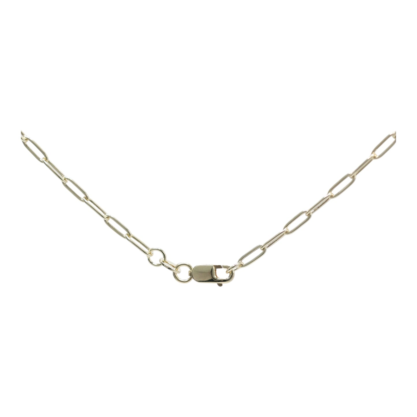 14KT GOLD MINI PAPERCLIP 2.5MM NECKLACE