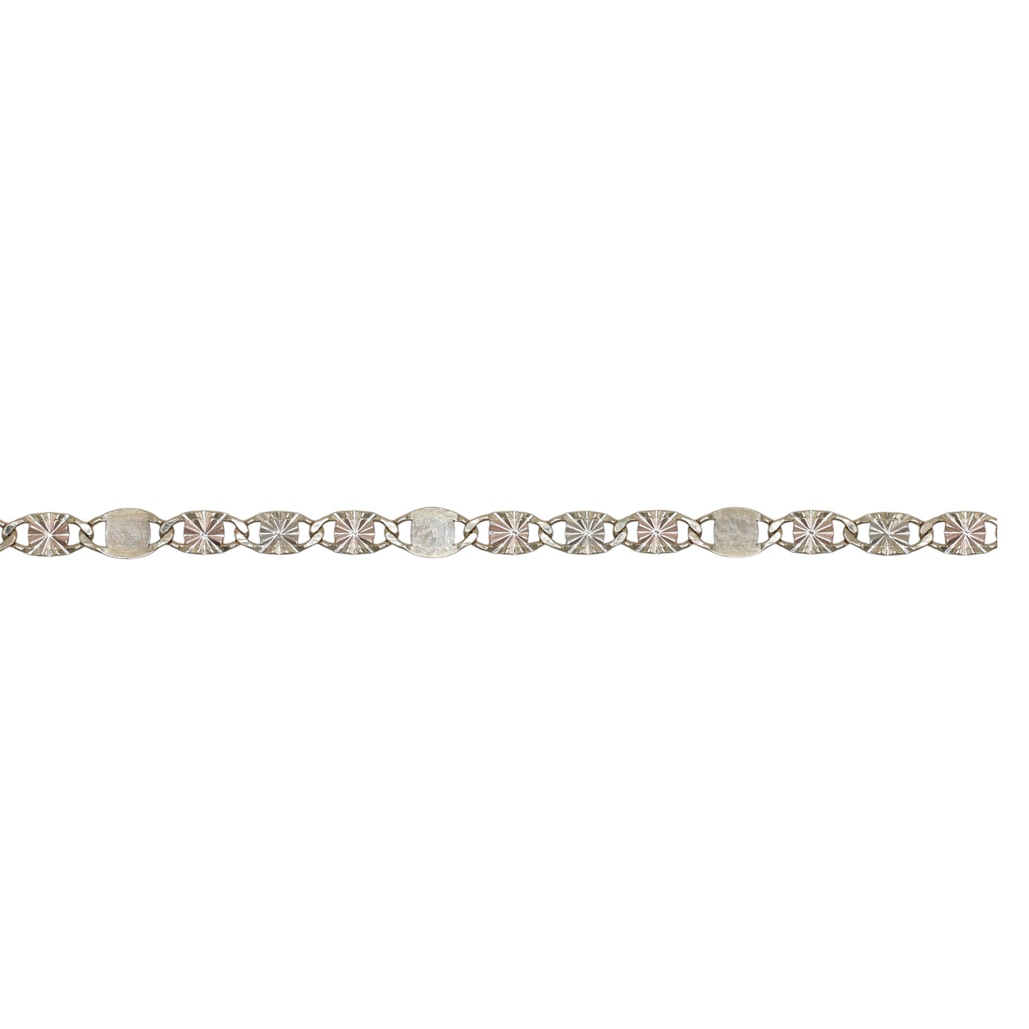 14KT GOLD ESPEJO NECKLACE 3 TONE 3.5MM - SOLID