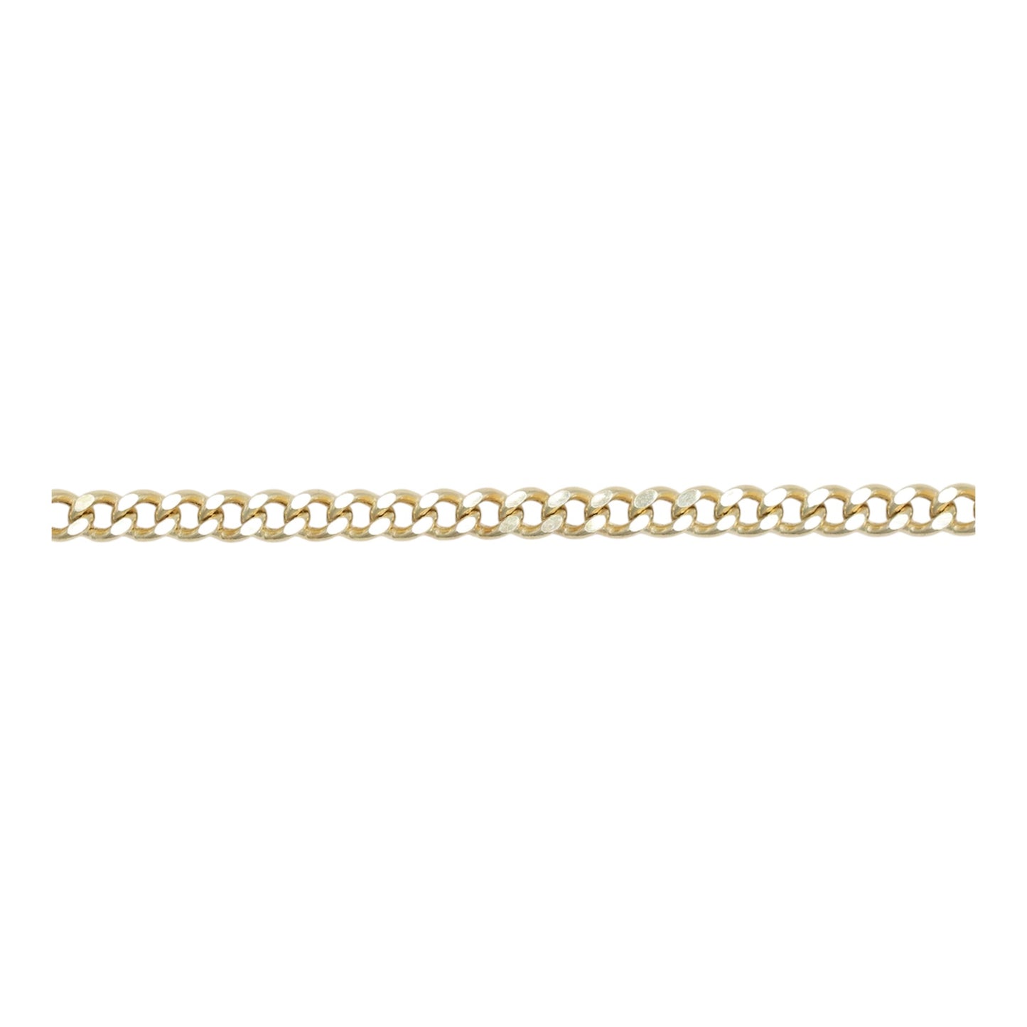 14KT GOLD CUBAN NECKLACE 4MM SEMISOLID