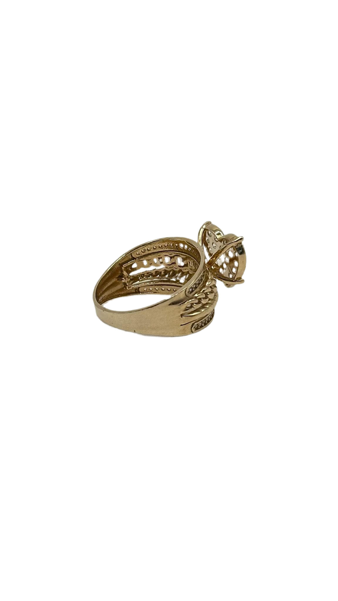 14K GOLD HEART RING (PRINCESS)