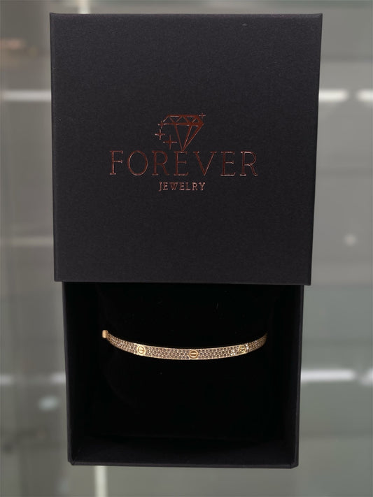 14K GOLD CZ BRACELET