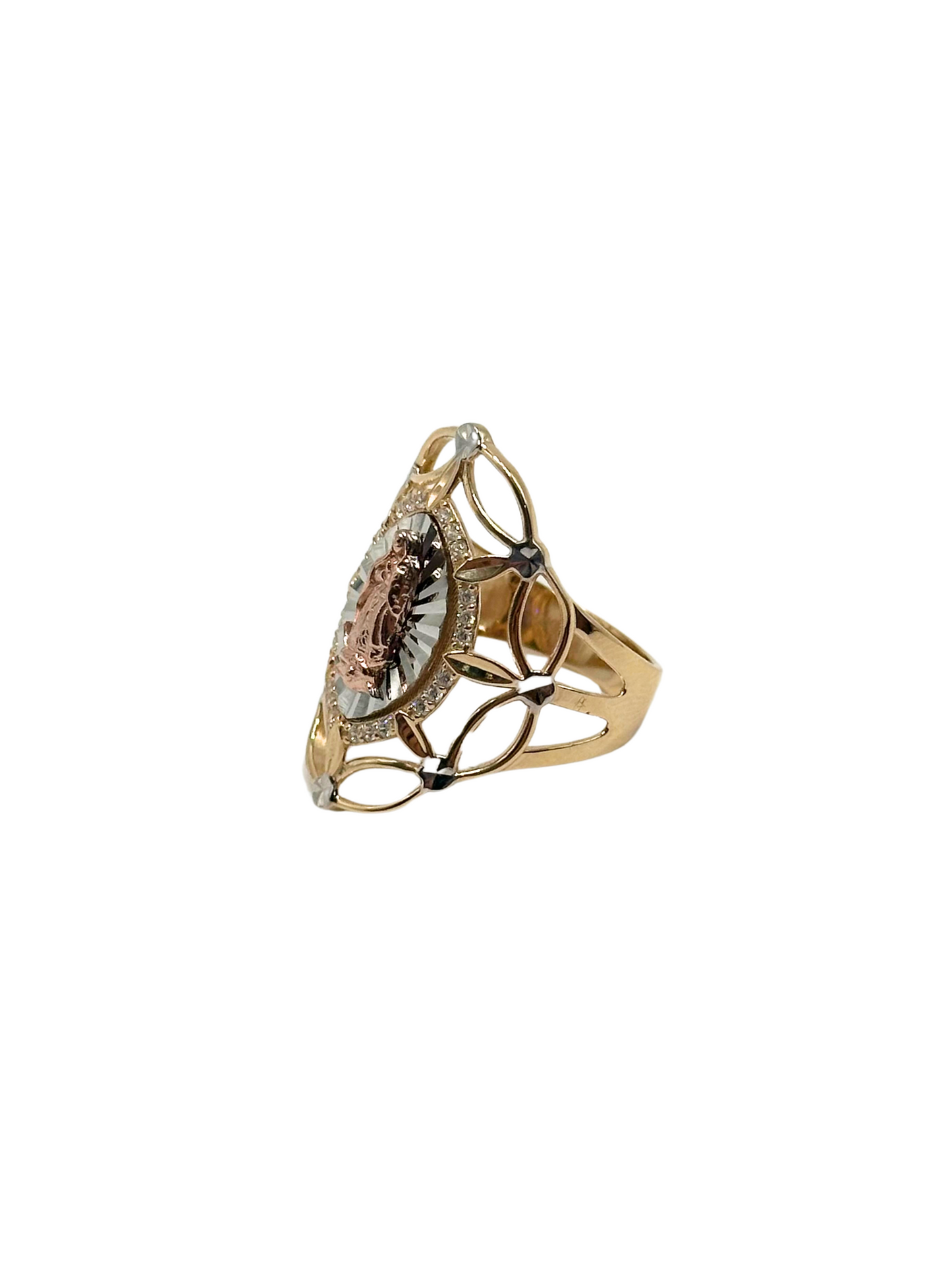 14K GOLD VIRGEN DE GUADALUPE  RING