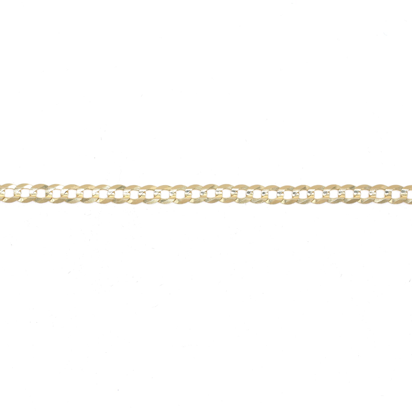14KT GOLD CUBAN BRACELET 3.5MM - SOLID