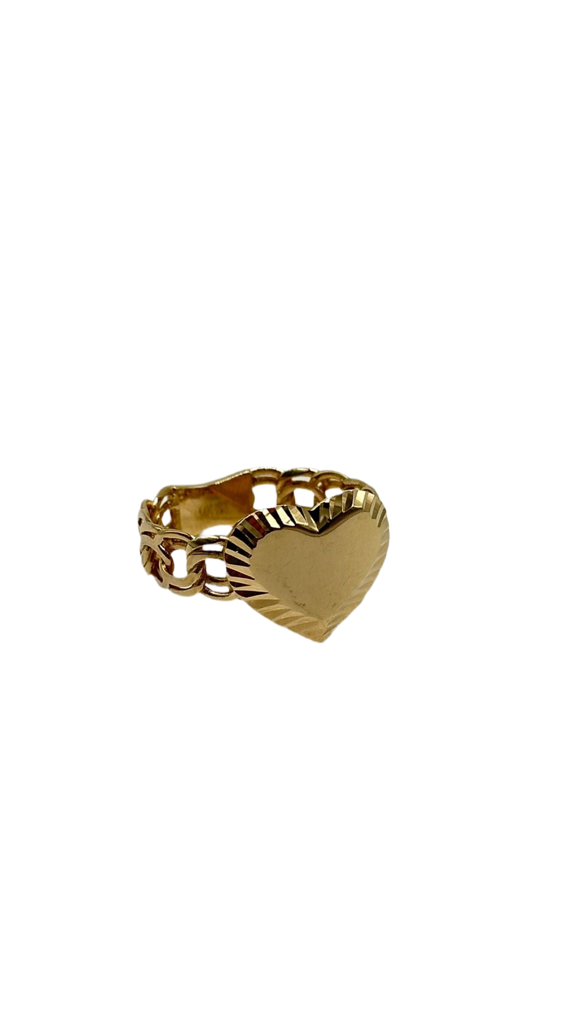 14K GOLD HEART RING