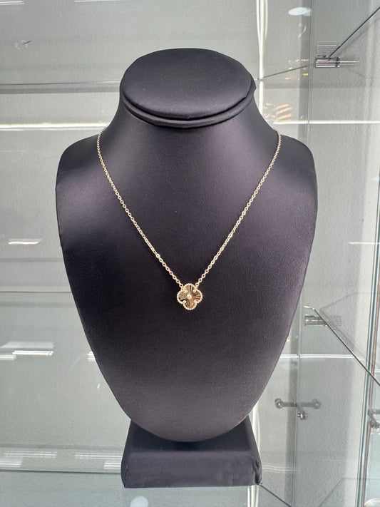 14K Gold Flower Necklace