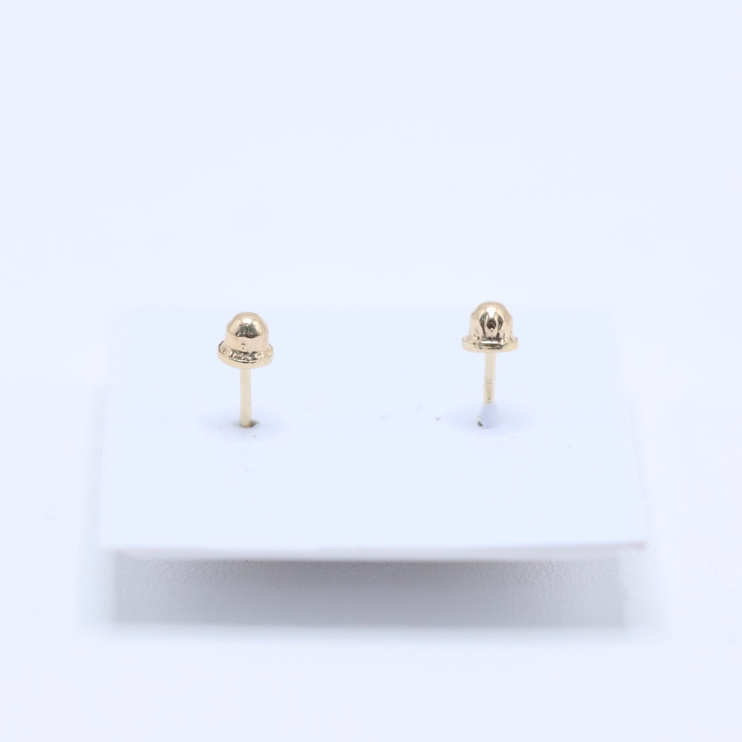 14KT GOLD CUBIC ZIRCONIA CROSS SCREW ON EARRINGS