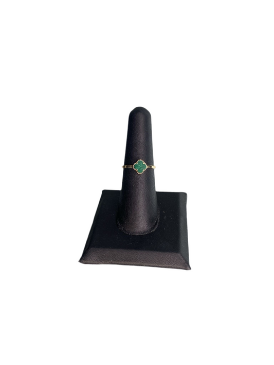 14KT GOLD FLOWER RING