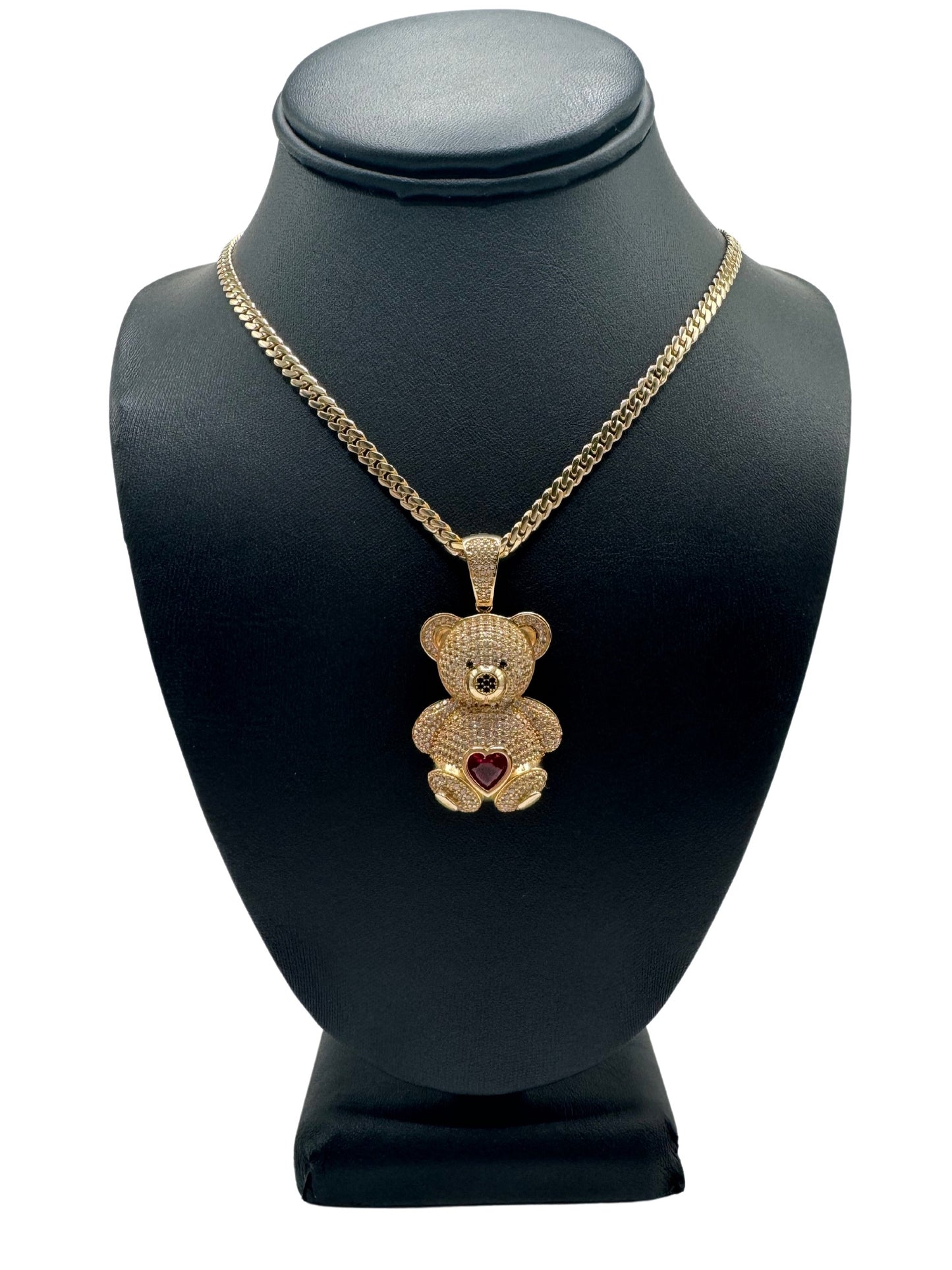 14K JUMBO BEAR AND BABY MONACO SET