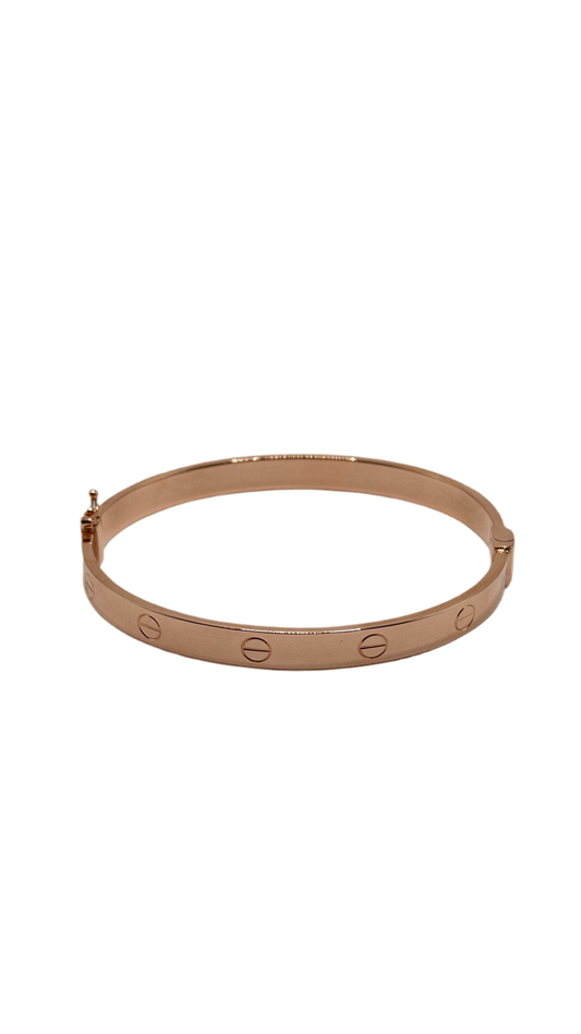 14KT ROSE GOLD SEMISOLID BRACELET