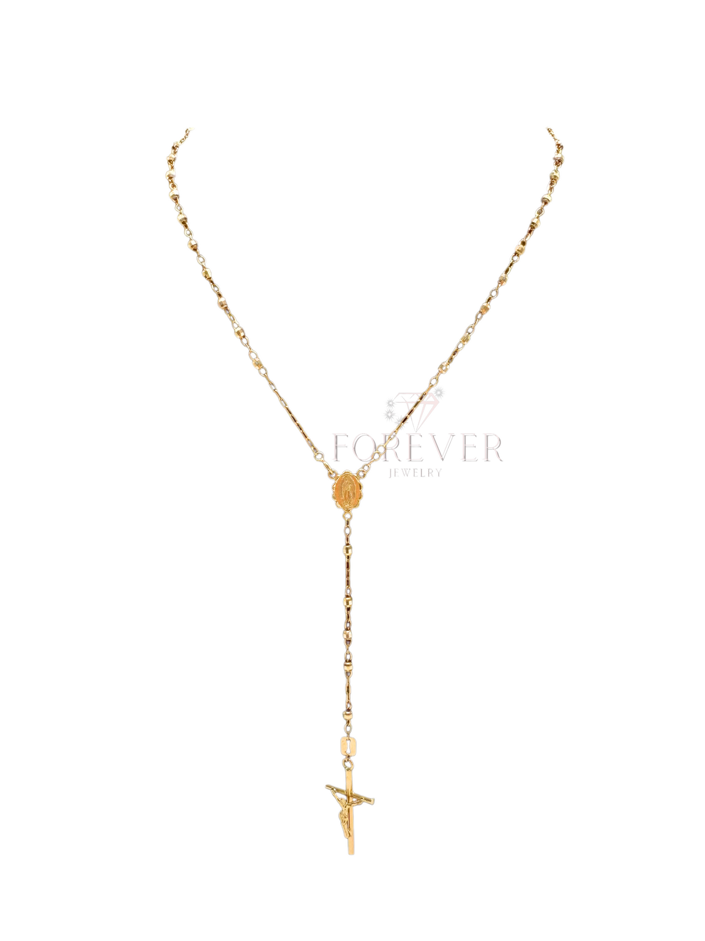 14KT GOLD YELLOW ROSARY