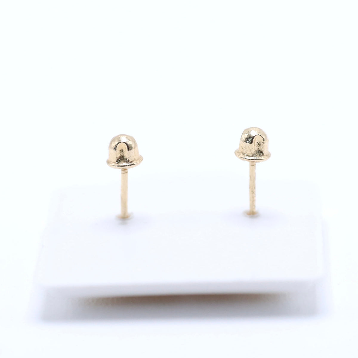 14KT GOLD SUN AND MOON FACES SCREW ON EARRINGS