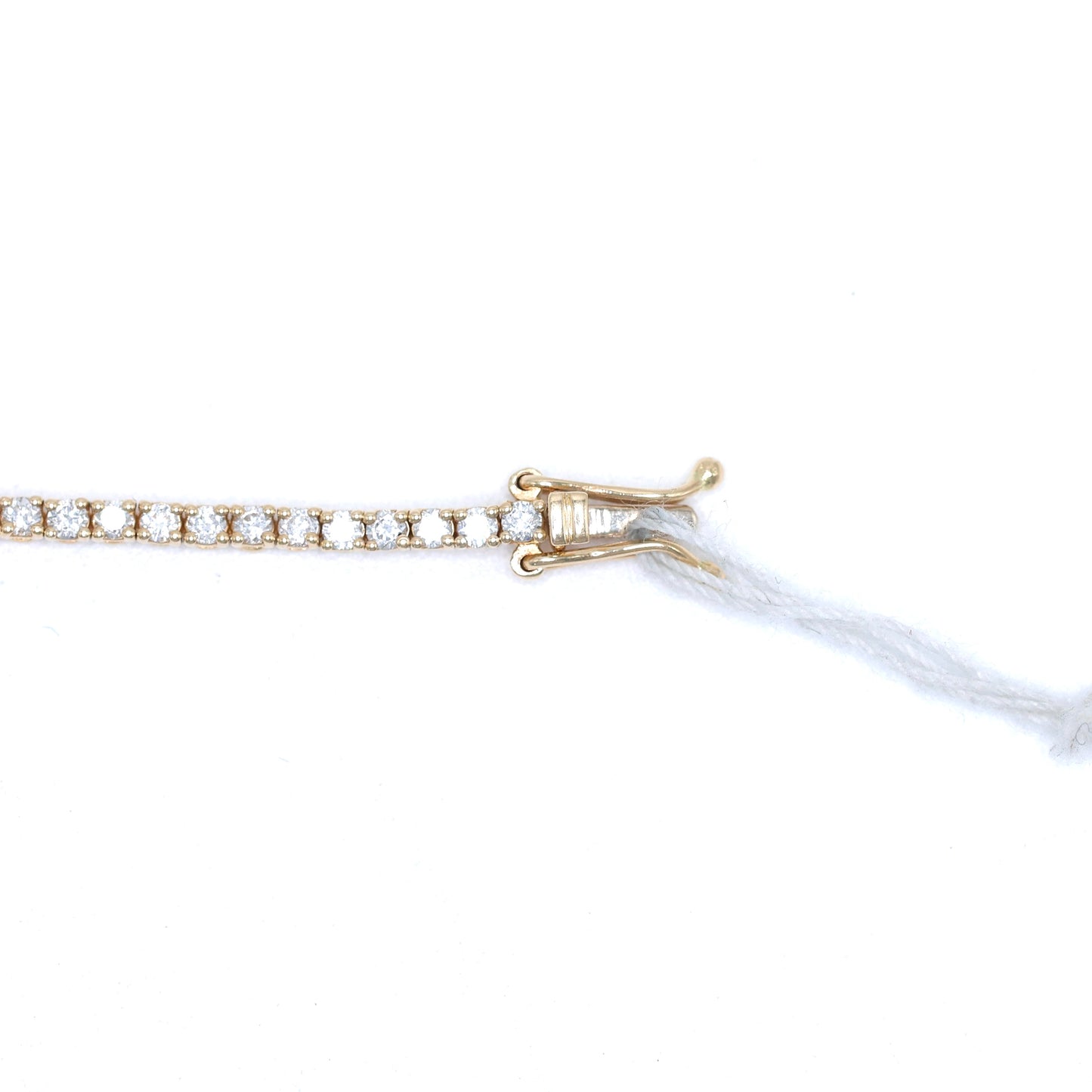 14KT GOLD REAL DIAMOND TENNIS BRACELET - SIZE 7 2 CT LAB GROWN