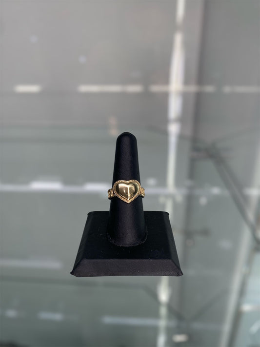 14KT GOLD HEART RING