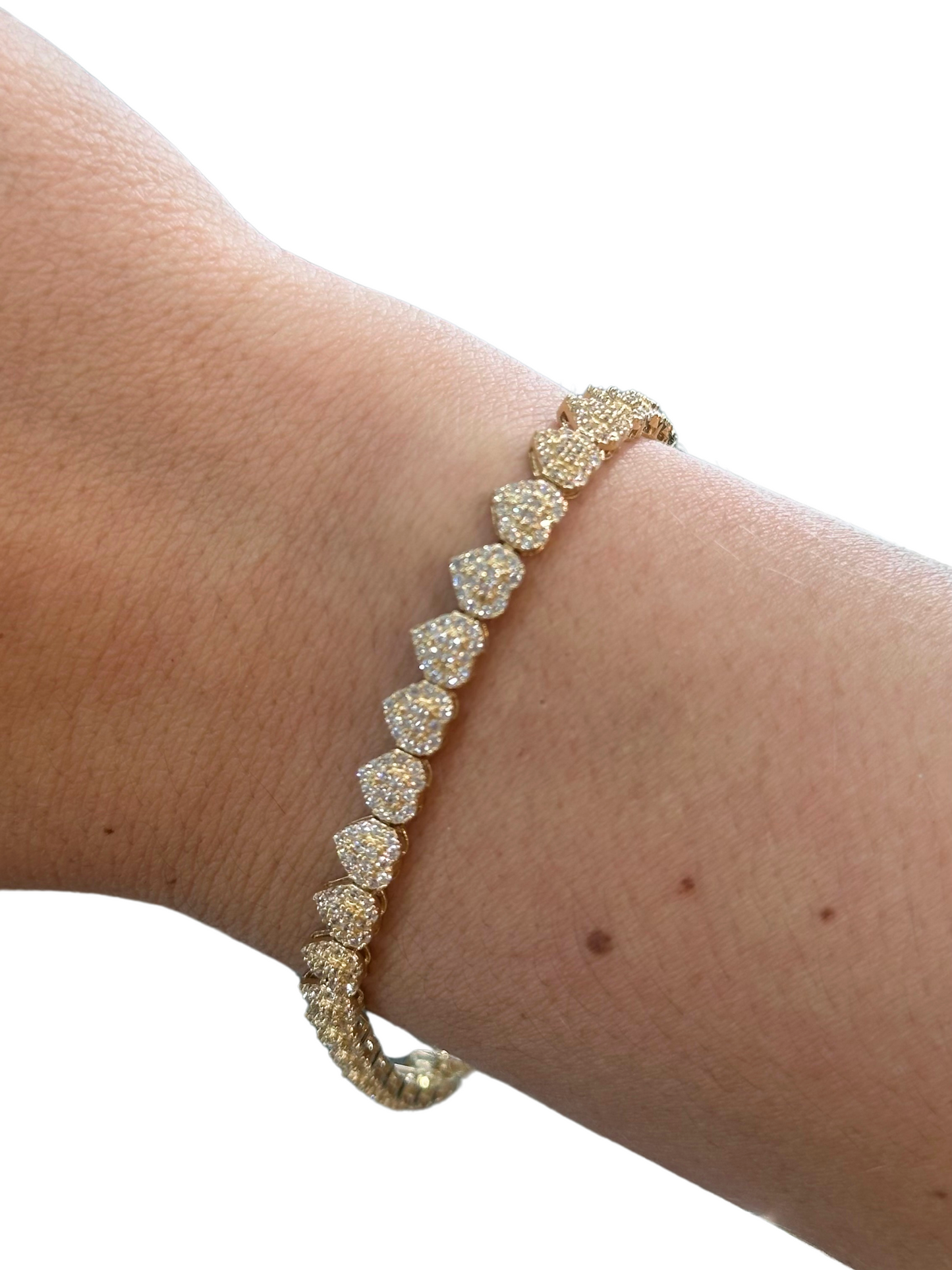 14K  GOLD SMALL HEART BRACELET