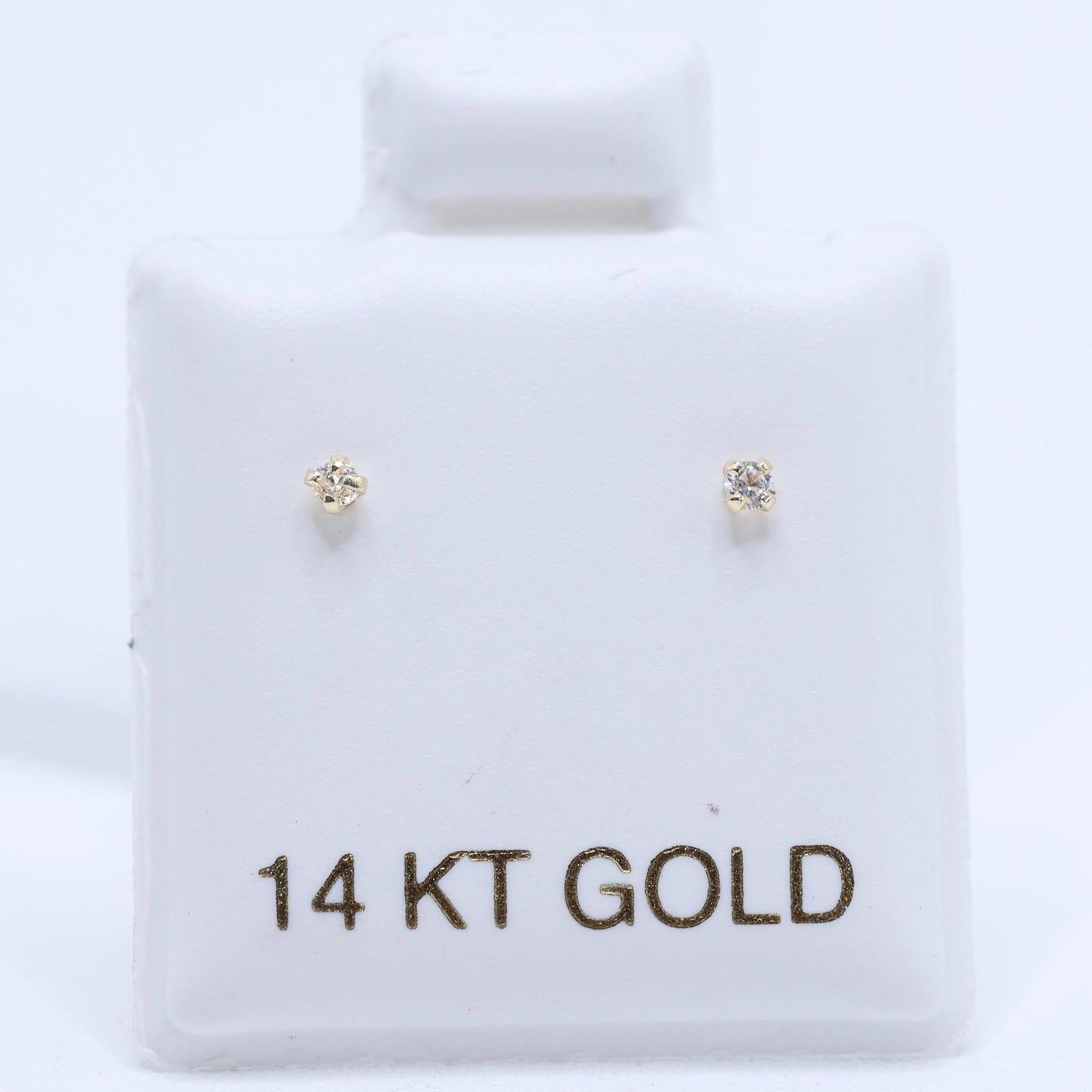 14KT GOLD 2 -PIECE NOSE STUD BALL SET