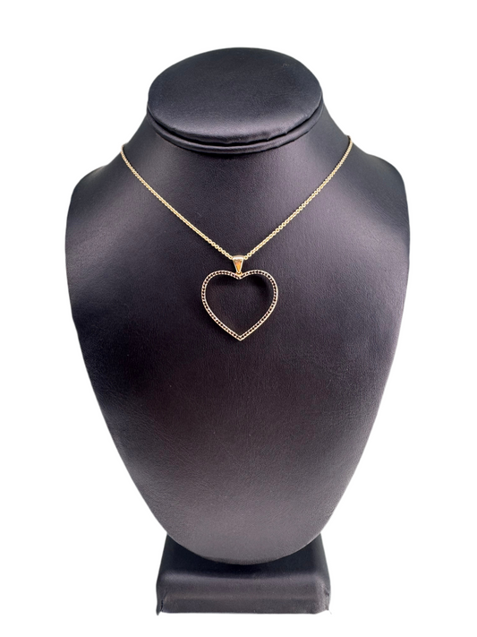 14K Gold Heart with Chain