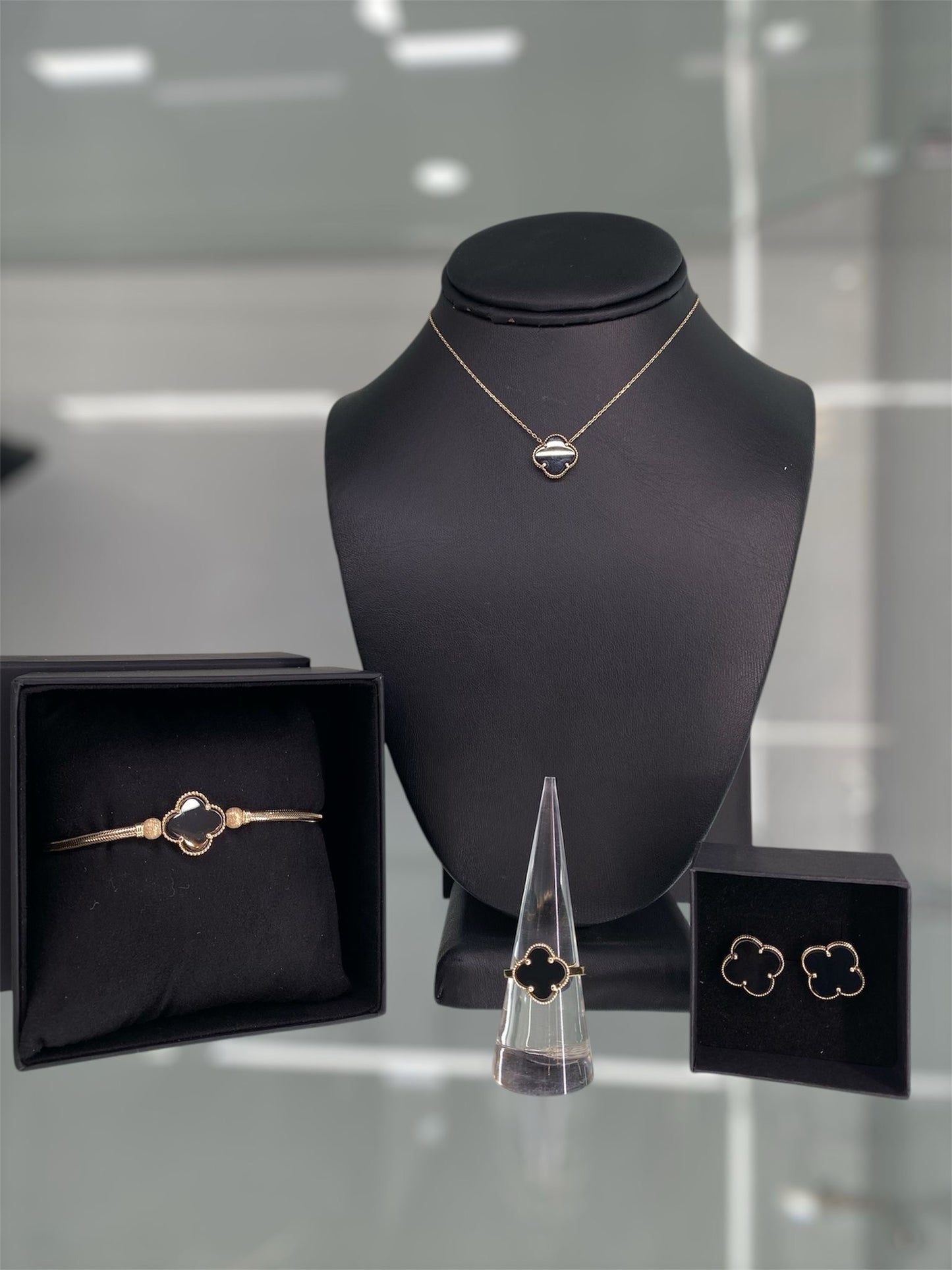 14K Gold Black set