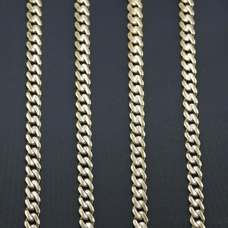 14KT GOLD 5MM MONACO CHAIN CLASSIC BRACELET CERTIFIED - PAVE LOCK