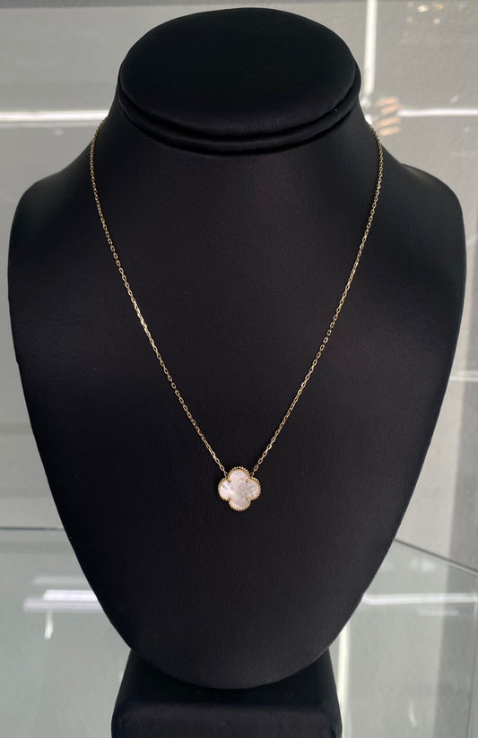 14KT GOLD FLOWER NECKLACE