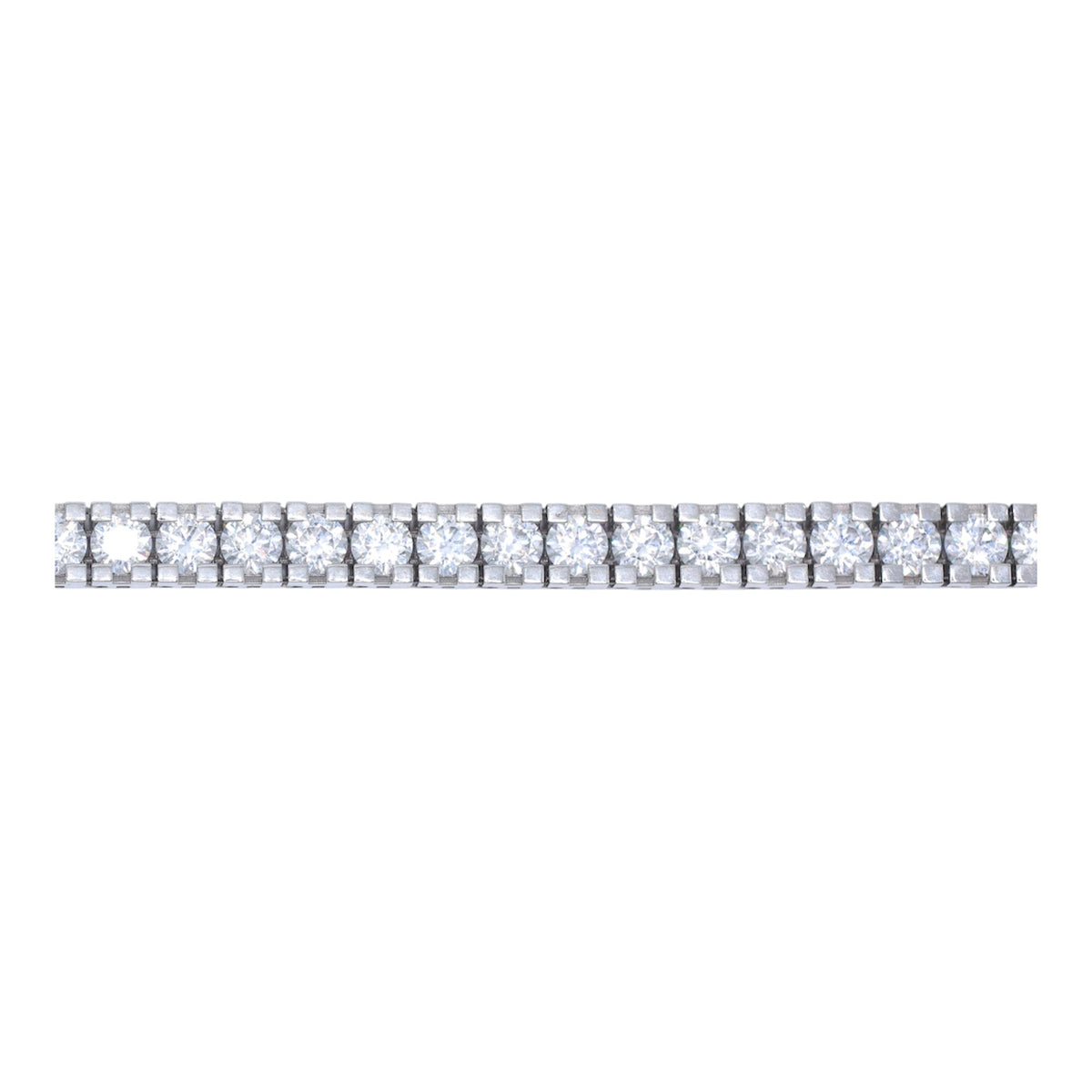 14KT WHITE GOLD MONACO CHAIN AGUA No. 2 BRACELET SIZE 7  - CERTIFIED