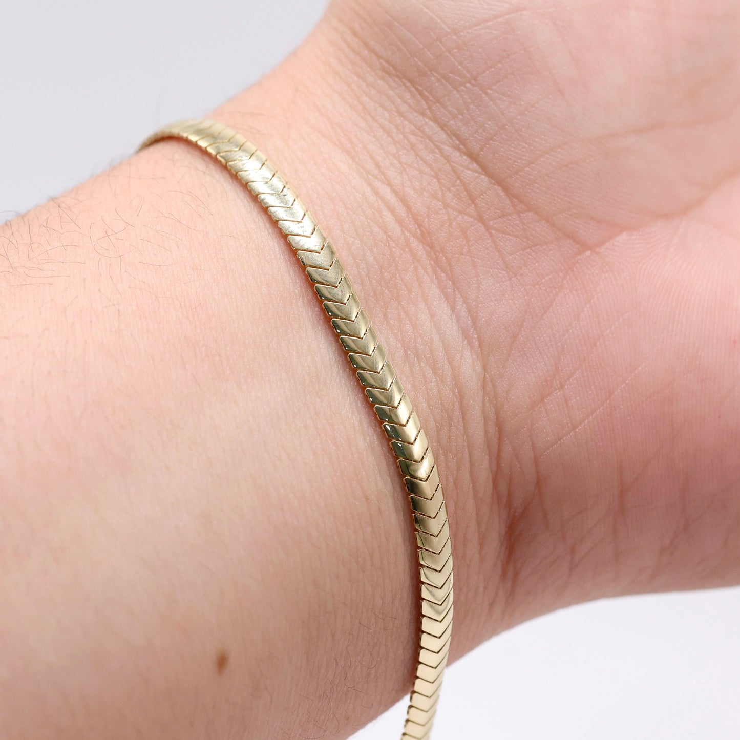 14KT GOLD MONACO CHAIN MERM BRACELET CERTIFIED - 4MM PAVE LOCK