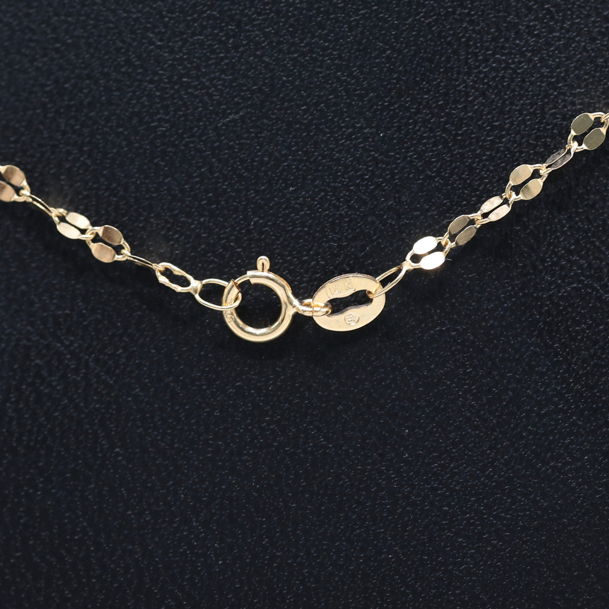 14KT GOLD 3D HEART WITH MIRROR CHAIN SEMISOLID 18" DAINTY 2MM