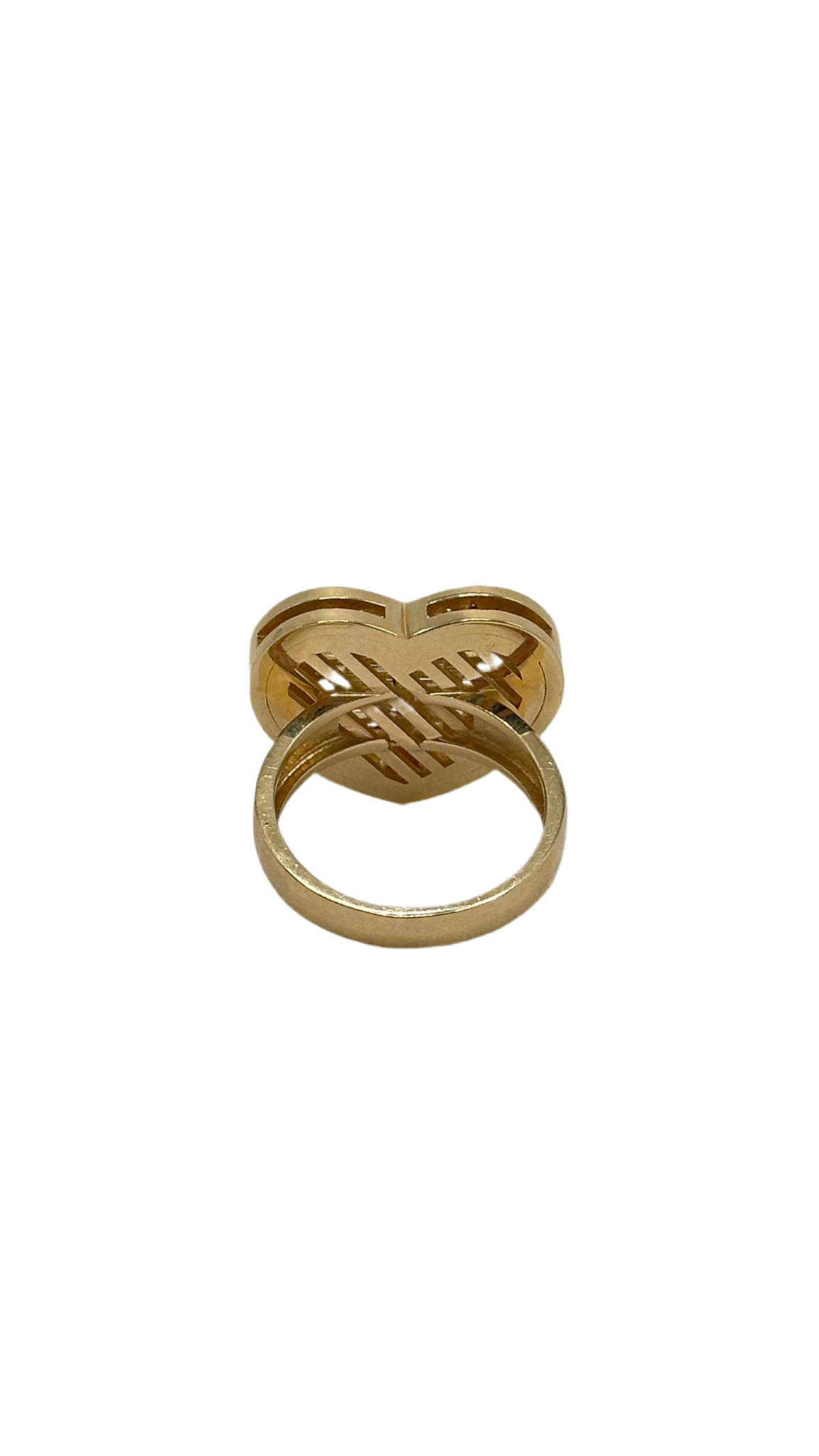 14K LARGE HEART RING