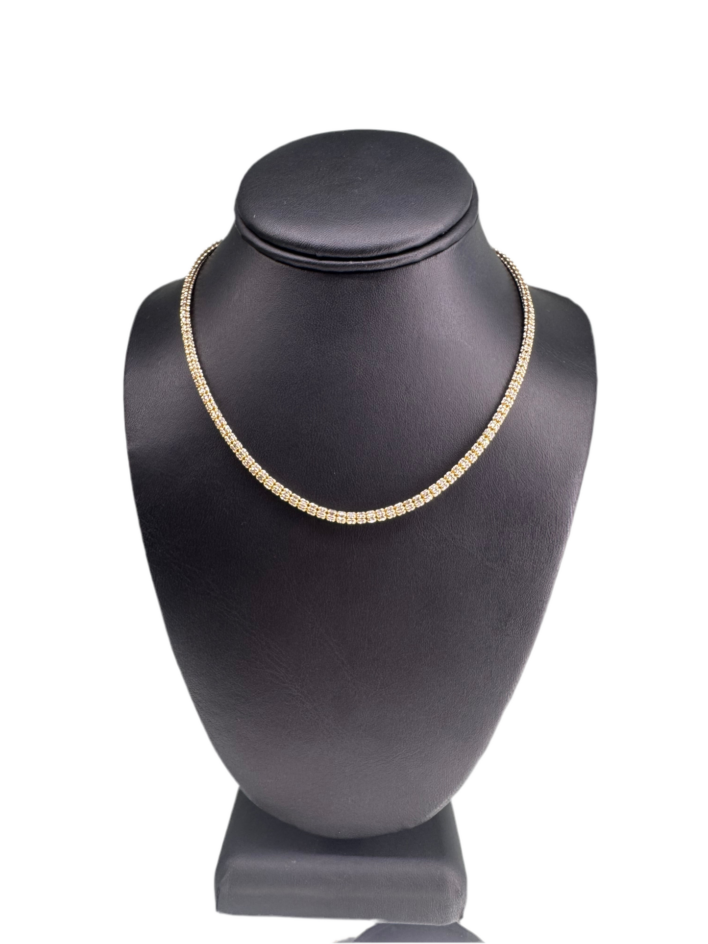 14K YELLOW GOLD ICE NECKLACE