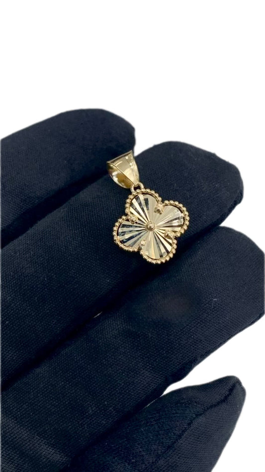 14K GOLD GOLDEN FLOWER PENDANT