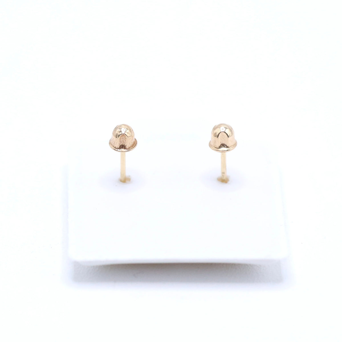 14KT GOLD SINGLE HEART CHAIN EARRING - FOR DOUBLE EAR PIERCING